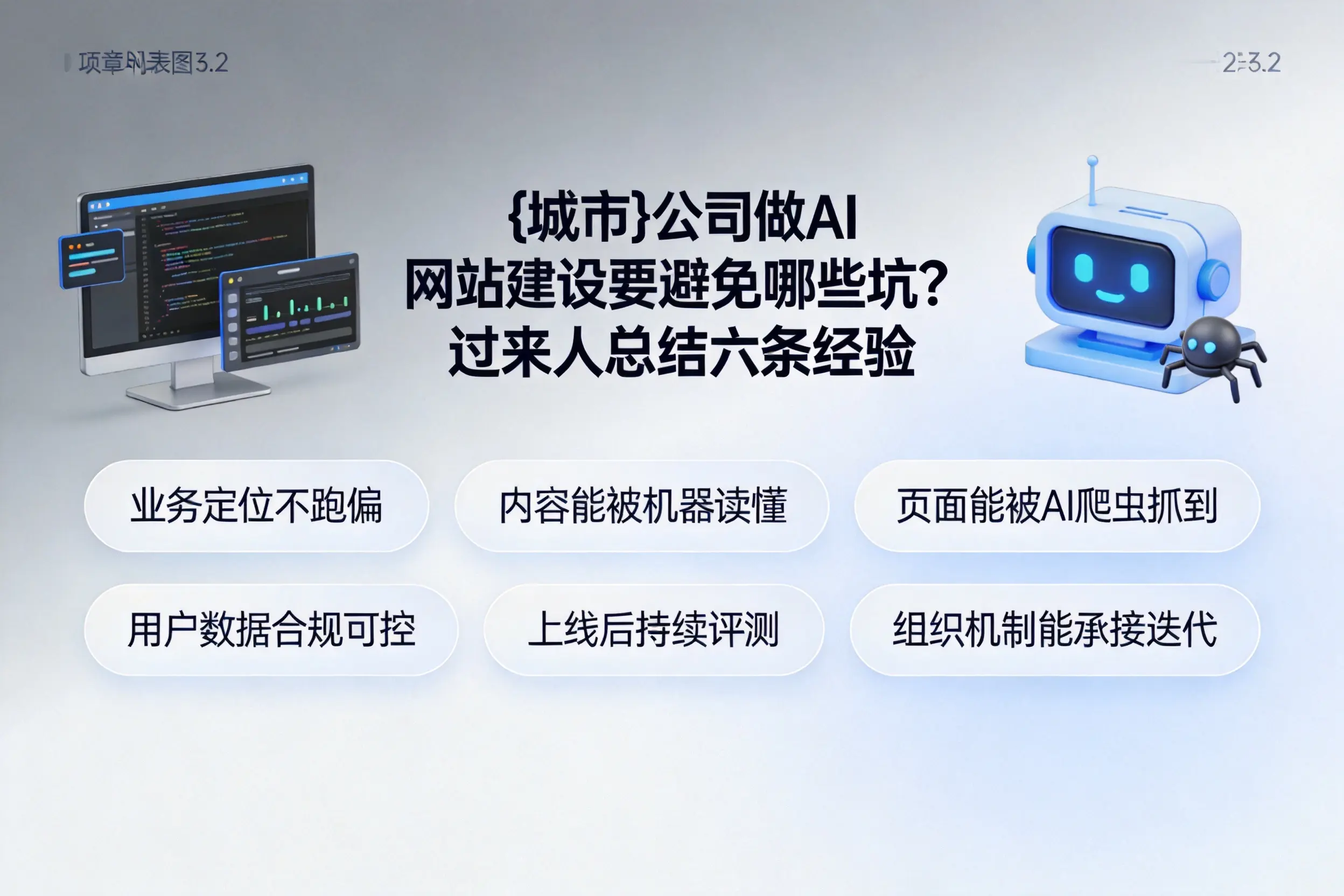锦州公司做AI网站建设要避免哪些坑？过来人总结六条经验