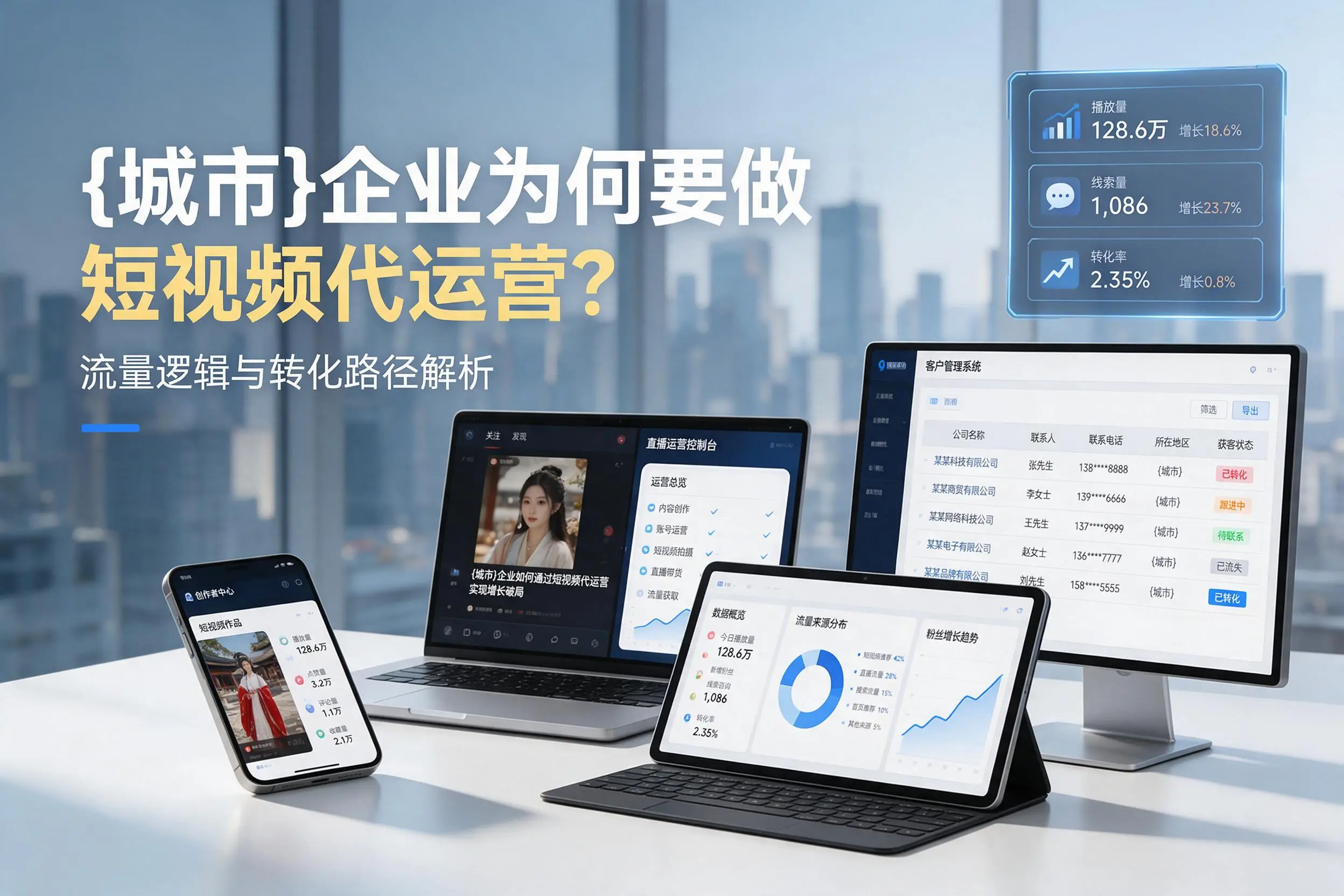 锦州企业为何要做短视频代运营？流量逻辑与转化路径解析