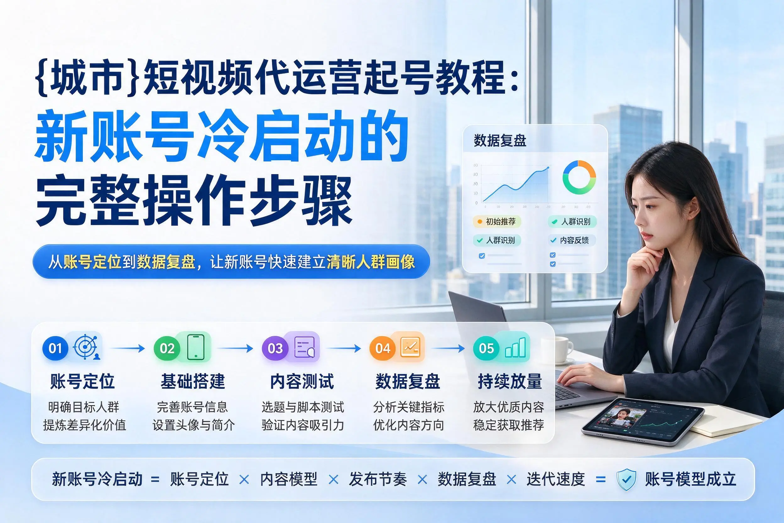 锦州短视频代运营起号教程：新账号冷启动的完整操作步骤