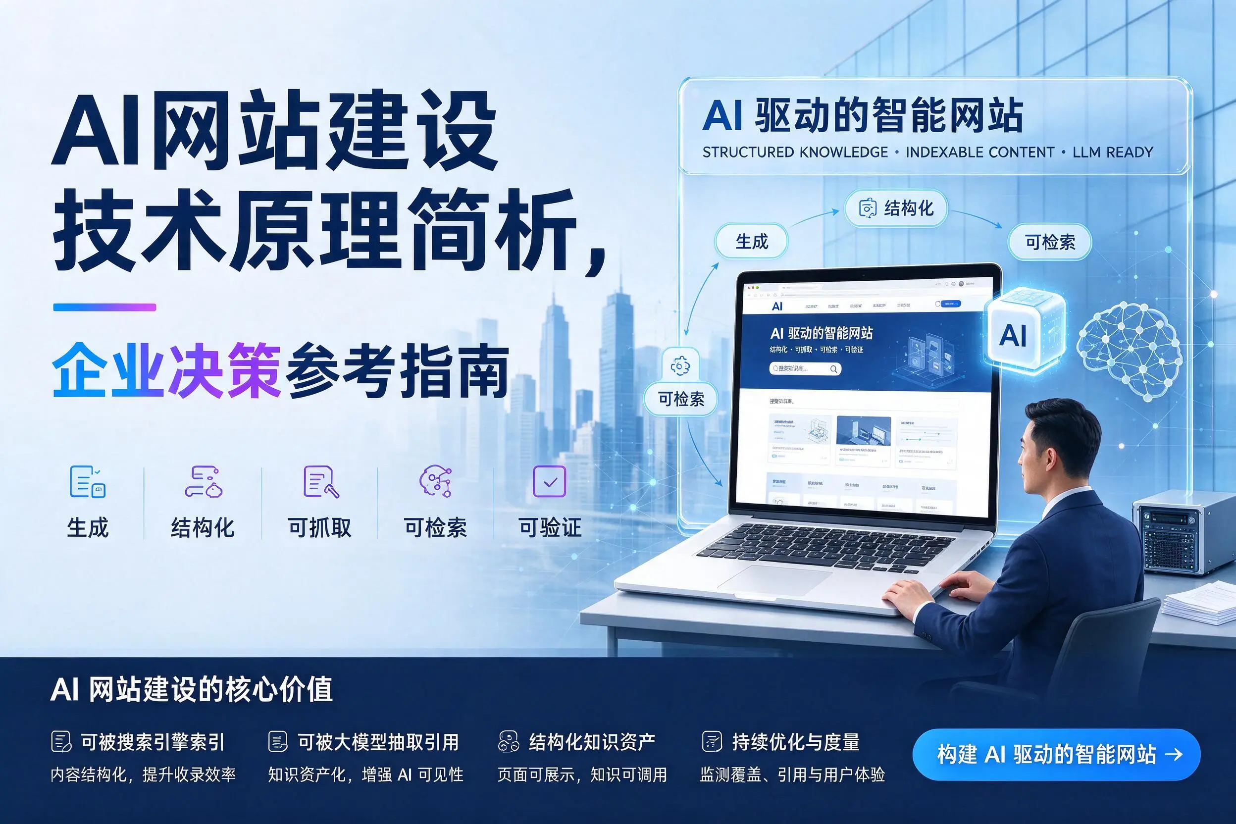 AI网站建设技术原理简析，锦州企业决策参考指南