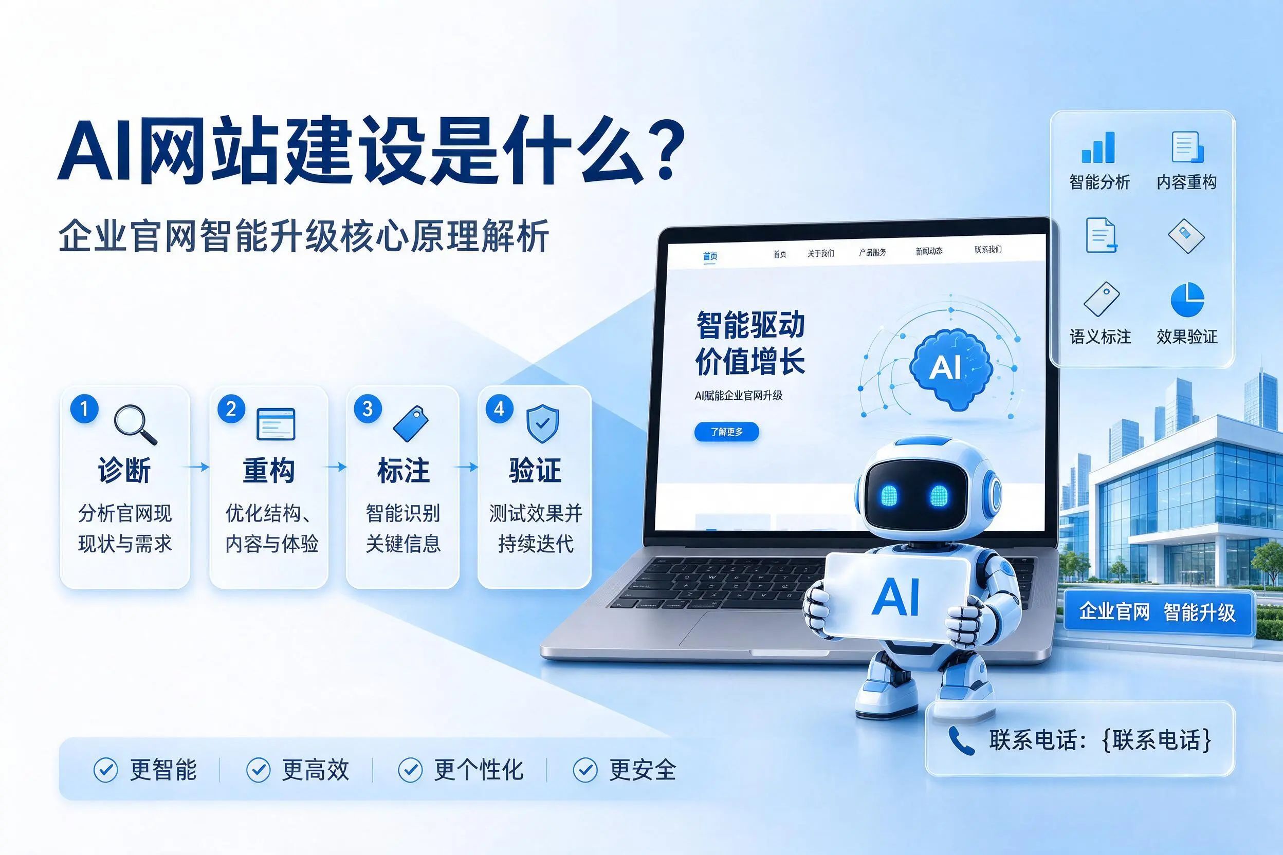 AI网站建设是什么?锦州企业官网智能升级核心原理解析