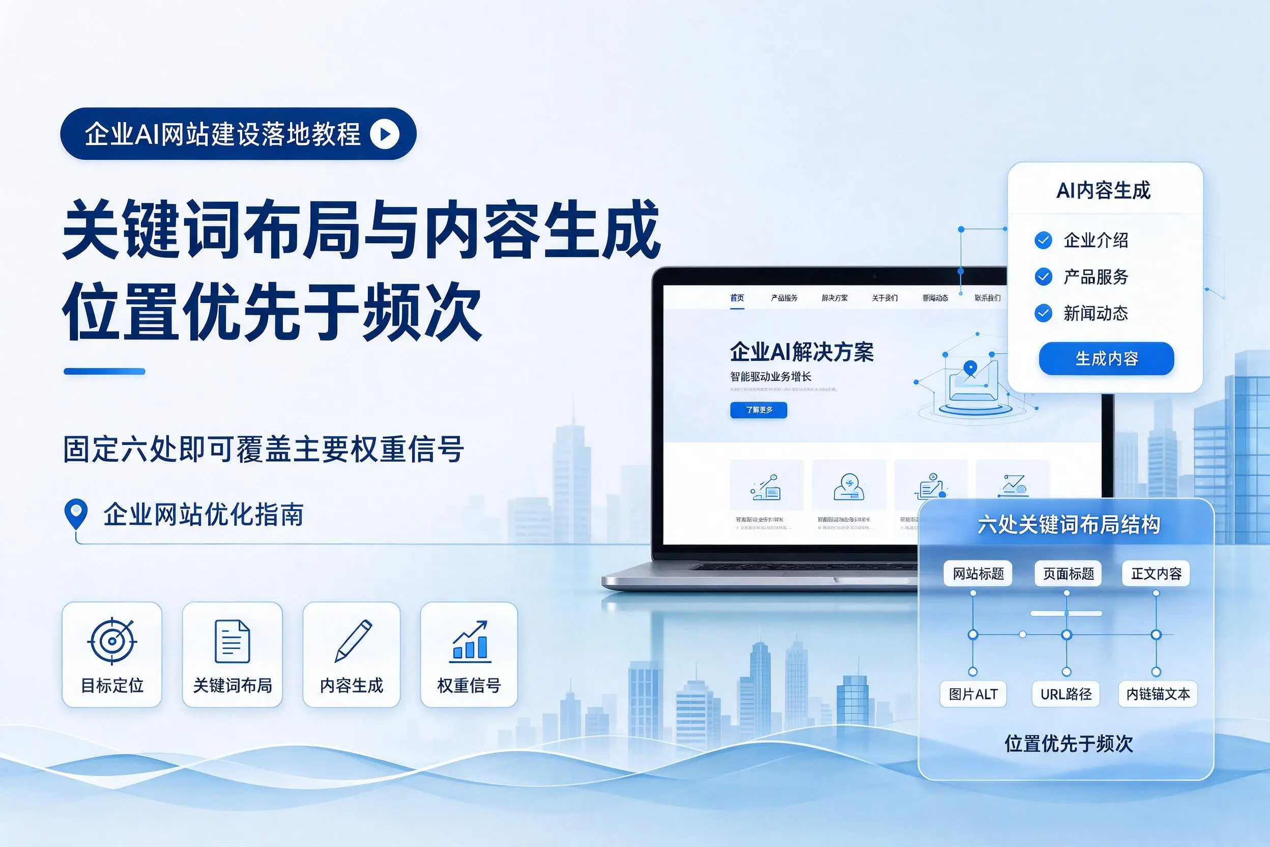 锦州企业AI网站建设落地教程：关键词布局与内容生成