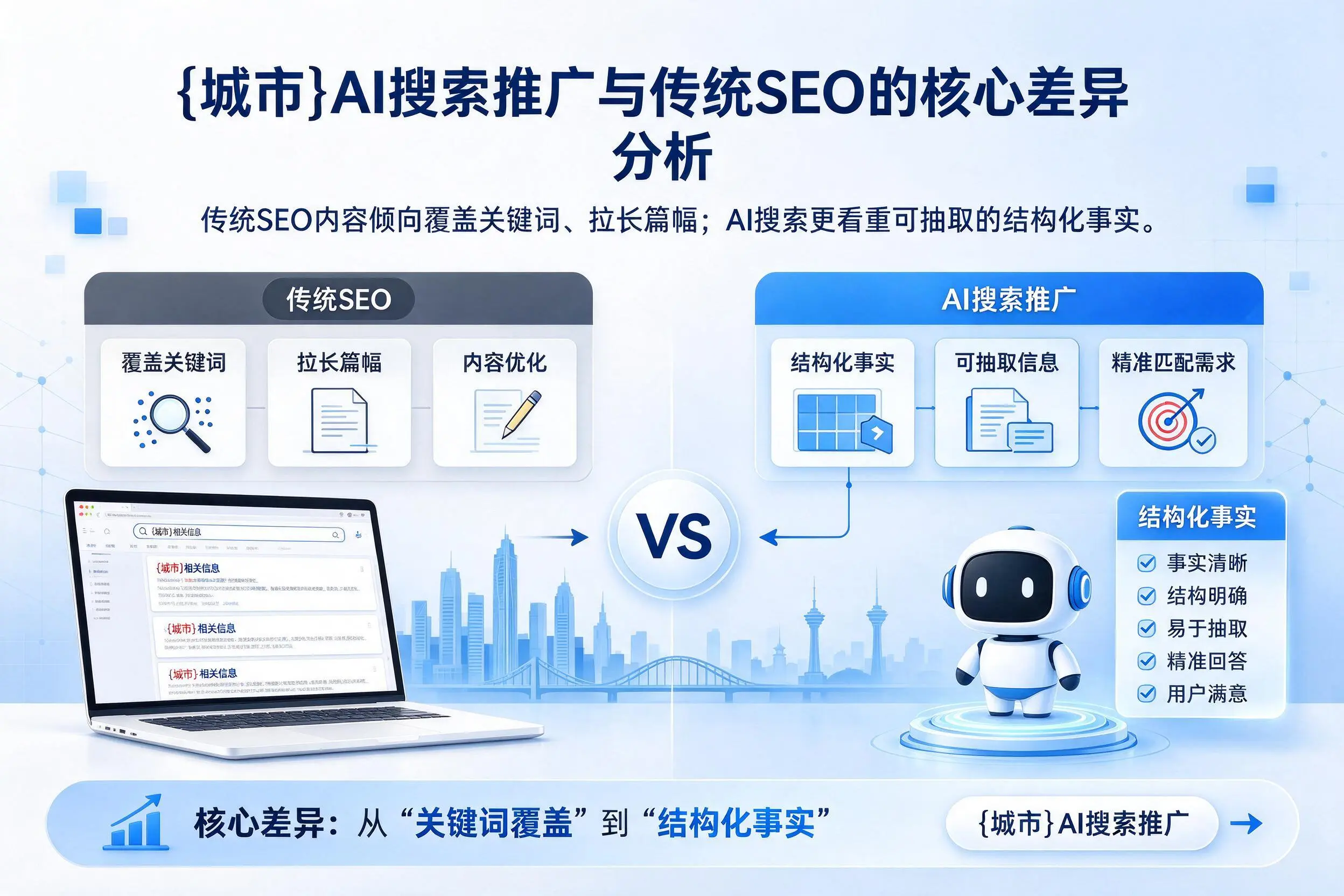 锦州AI搜索推广与传统SEO的核心差异分析